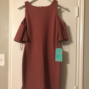 Cold shoulder dress